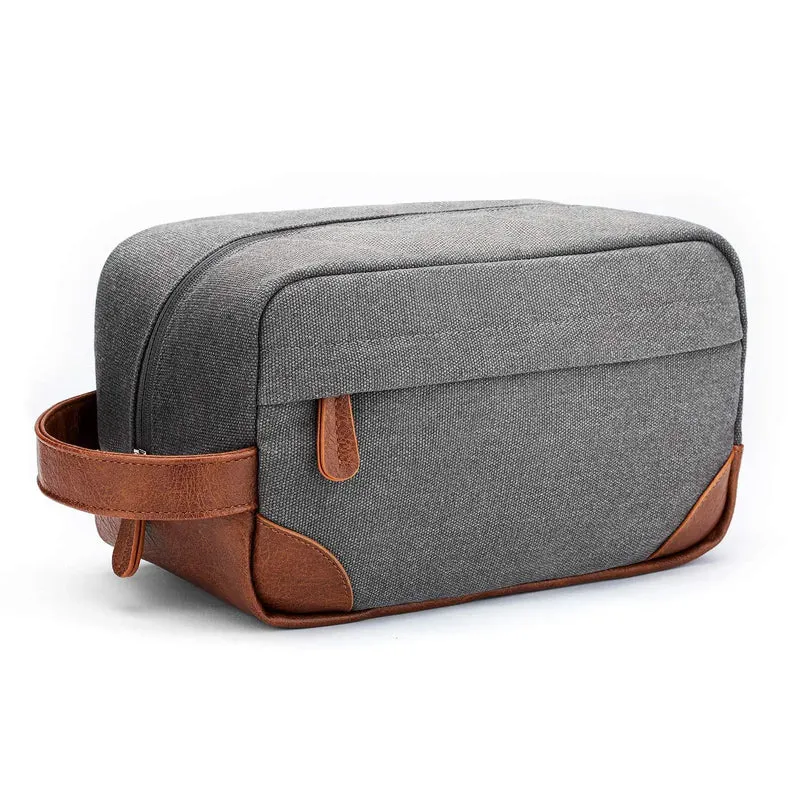 Trousse de Toilette Homme Vintage | Toile Résistante Rétro