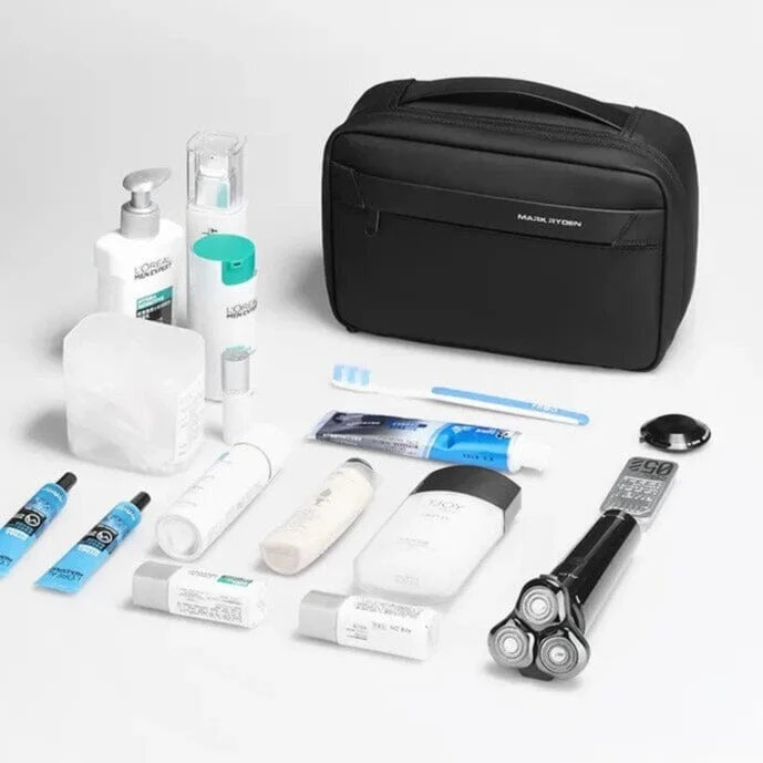 Trousse de Toilette Homme Suspendue | Nombreux Compartiments Voyage