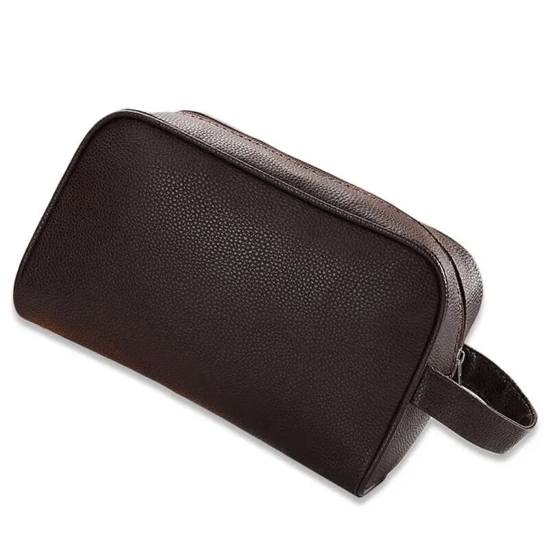 Trousse de Toilette Homme Personnalisée | Initiales Couleur or