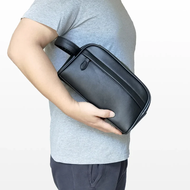 Trousse de Toilette Homme Noire | Compacte et Spacieuse