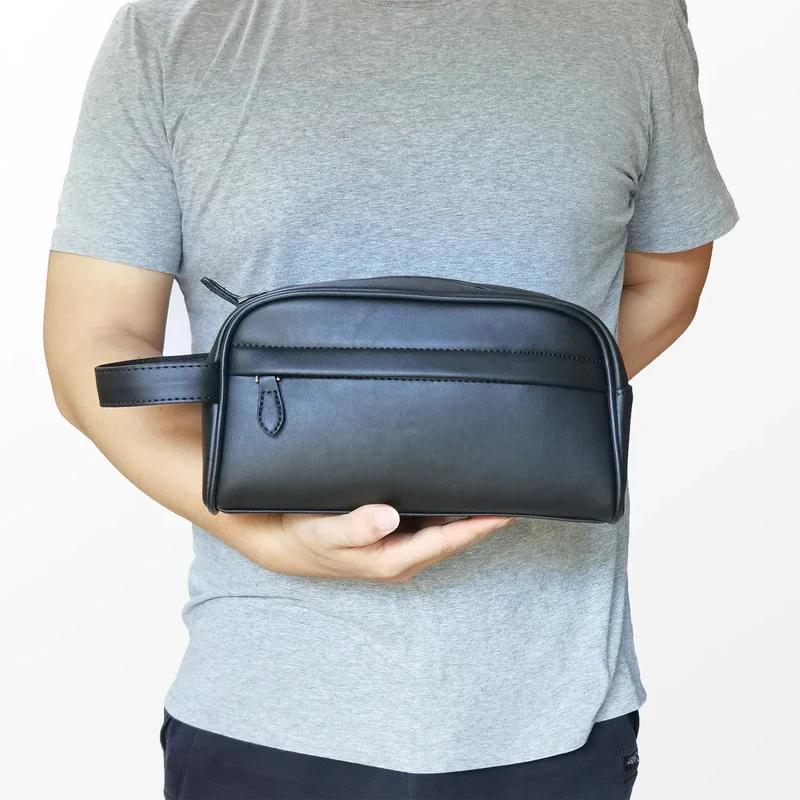 Trousse de Toilette Homme Noire | Compacte et Spacieuse