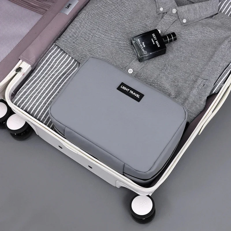 Trousse de Toilette Homme Grande | Poignée Pratique Tissu Oxford