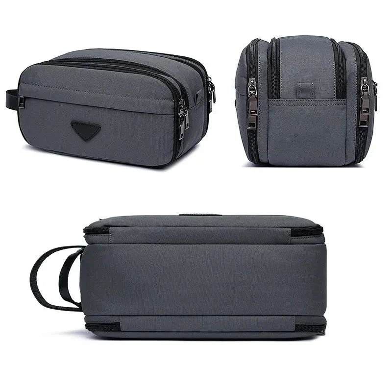 Trousse de Toilette Homme Grande Capacité | Accès Facile Zip Double