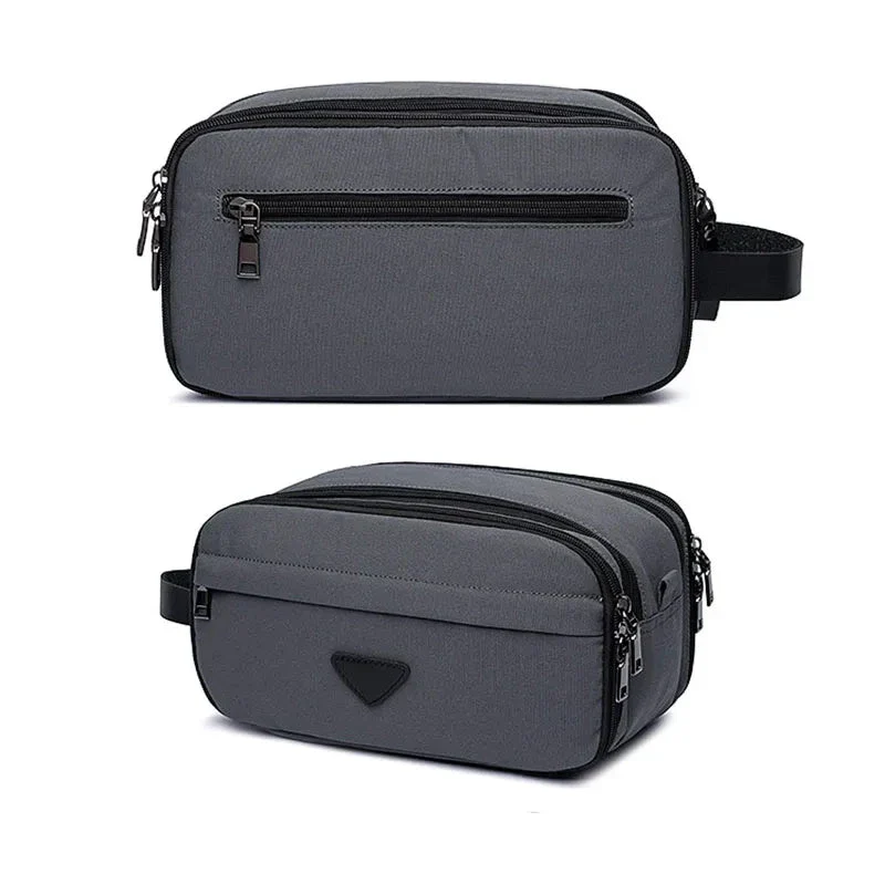 Trousse de Toilette Homme Grande Capacité | Accès Facile Zip Double