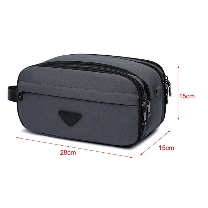 Trousse de Toilette Homme Grande Capacité | Accès Facile Zip Double