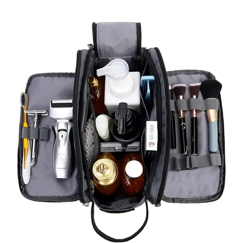 Trousse de Toilette Homme Grande Capacité | Accès Facile Zip Double