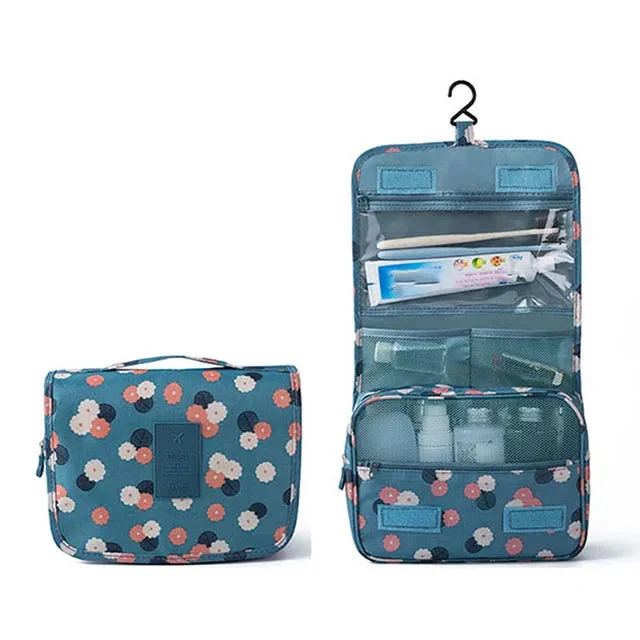 Trousse de Toilette Femme Voyage | Tissu Oxford et Crochet