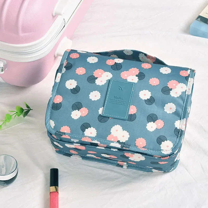 Trousse de Toilette Femme Voyage | Tissu Oxford et Crochet