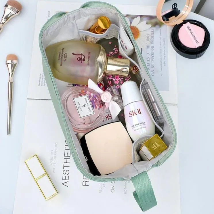 Trousse de Toilette Femme Voyage | Compartiment Pinceaux Intégré