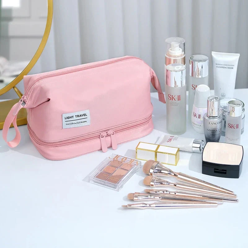Trousse de Toilette Femme Voyage | Compartiment Pinceaux Intégré
