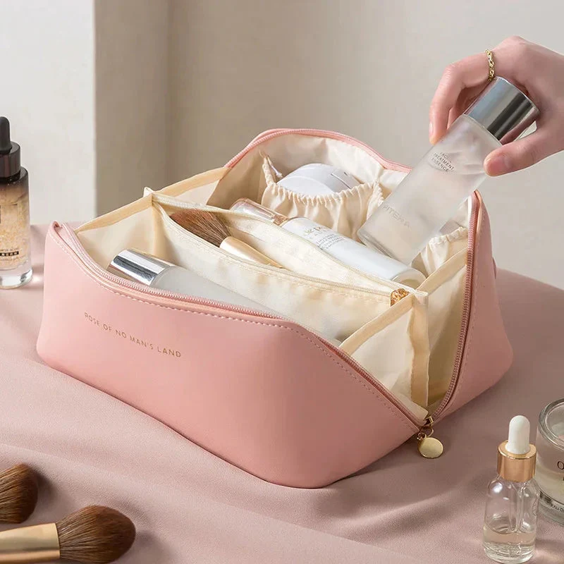 Trousse de Toilette Femme Ouverture Large | Accès Facile Produits Beauté