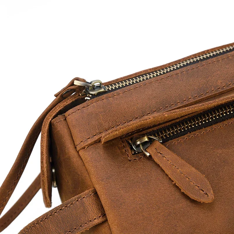 Trousse de Toilette Cuir Homme | Style Vintage Pratique