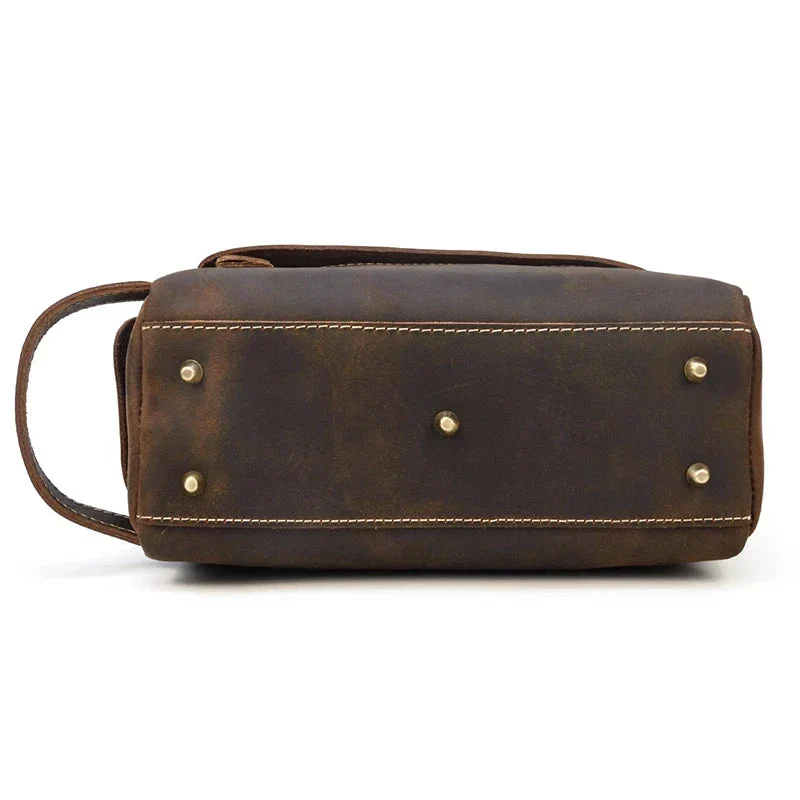 Trousse de Toilette Cuir Homme | Style Vintage Pratique