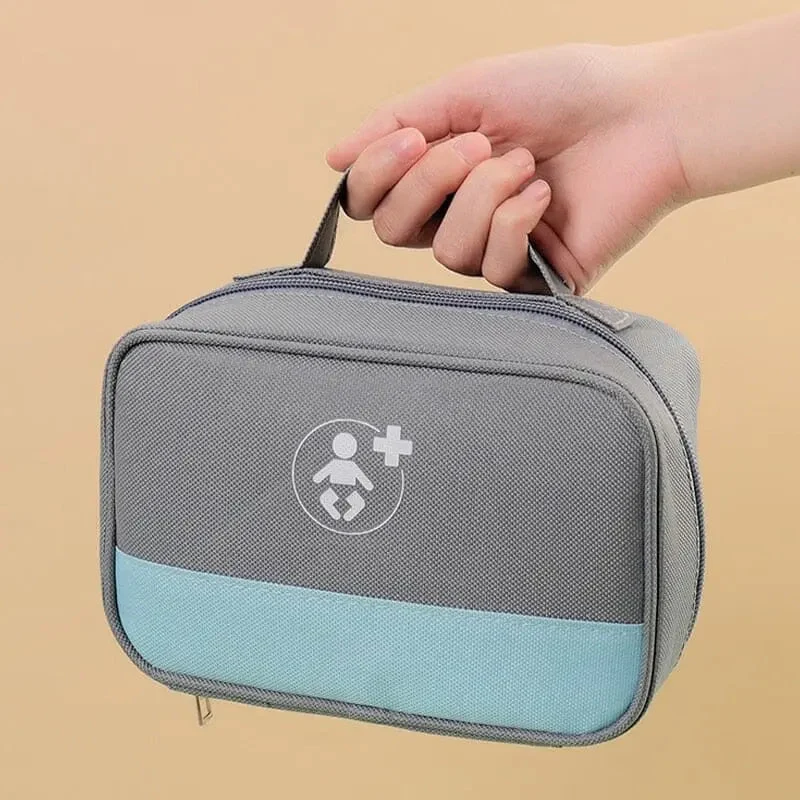 Trousse de Secours Bébé Voyage | Compartiments Astucieux en Oxford