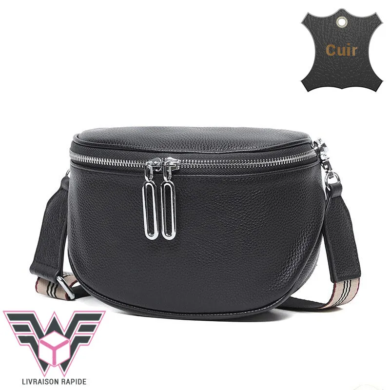 Fanny sacoche banane femme cuir