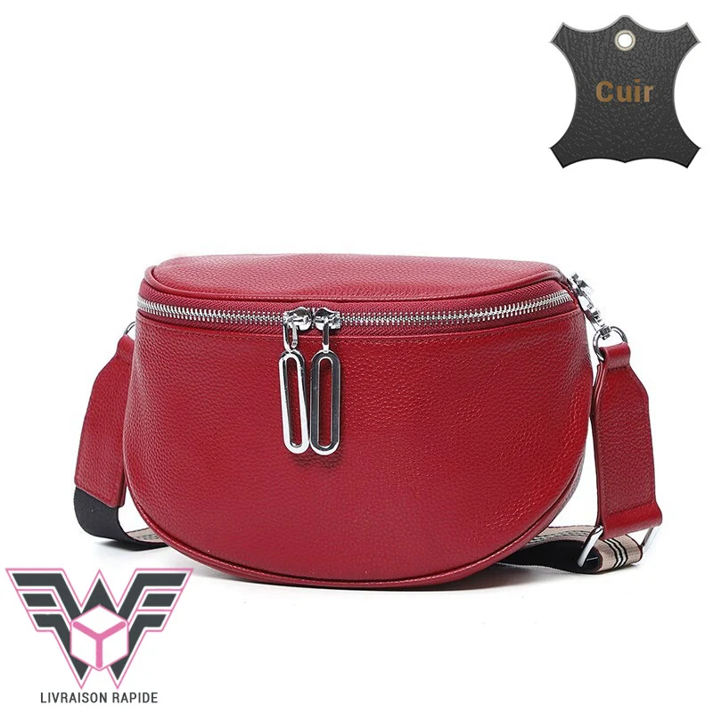 Fanny sacoche banane femme cuir