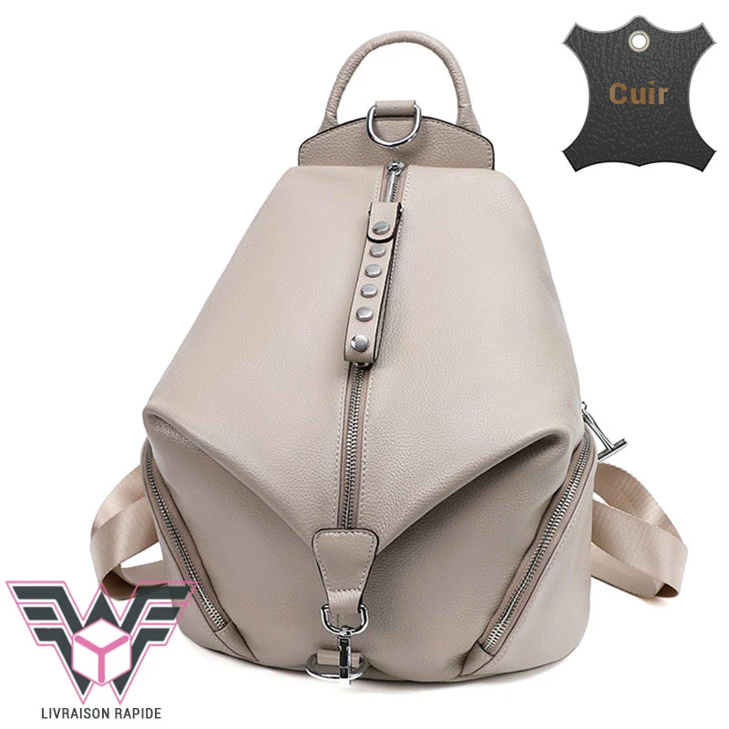 Geneva sac antivol femme cuir