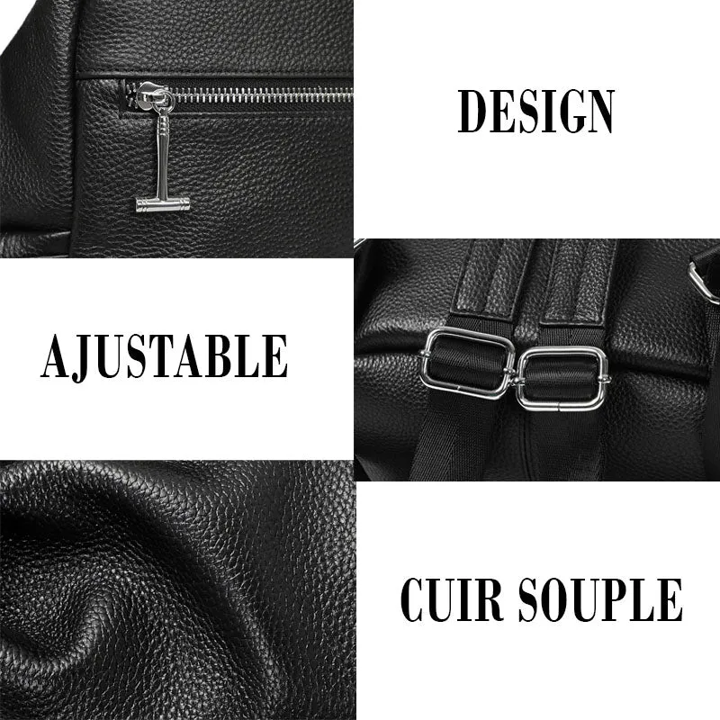 Geneva sac antivol femme cuir