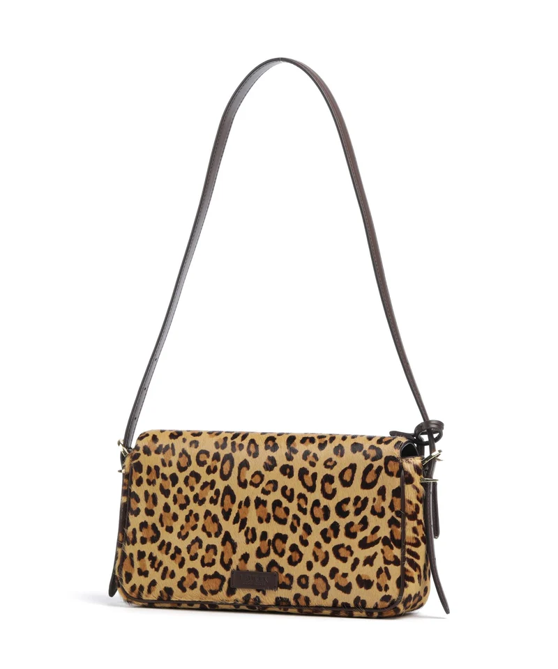 Lauren Ralph Lauren Farrah Medium Sac porté épaule modern leopard/chestnut brown