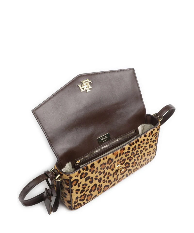 Lauren Ralph Lauren Farrah Medium Sac porté épaule modern leopard/chestnut brown