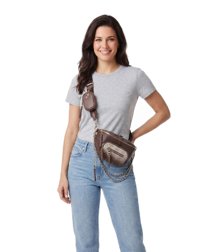 Steve Madden BMAXIMA-S Sac porté épaule chocolate/gold