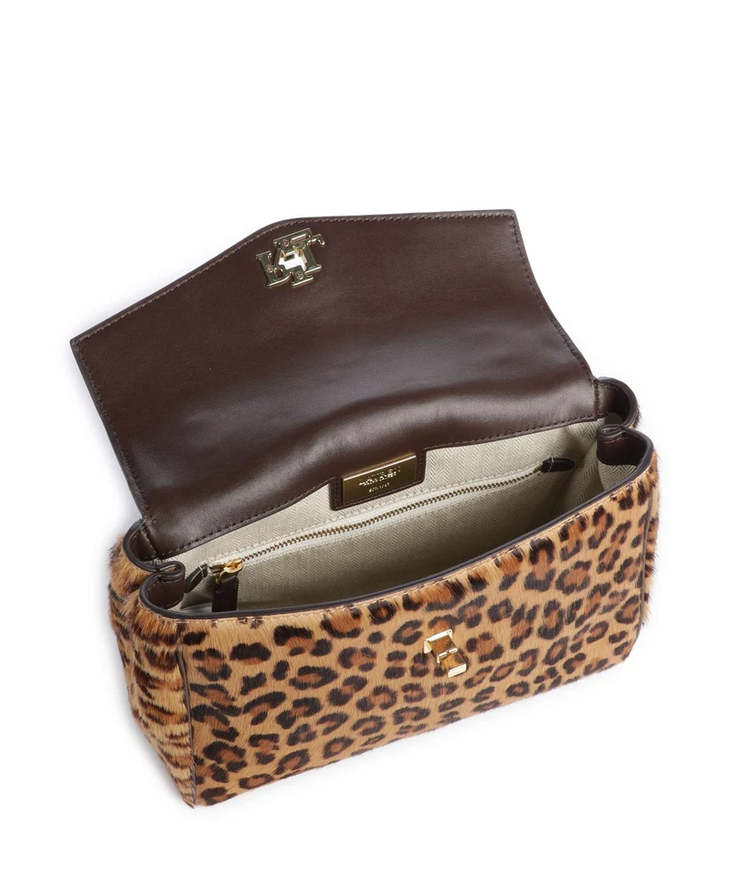 Lauren Ralph Lauren Farrah Small Sac à main modern leopard/chestnut brown
