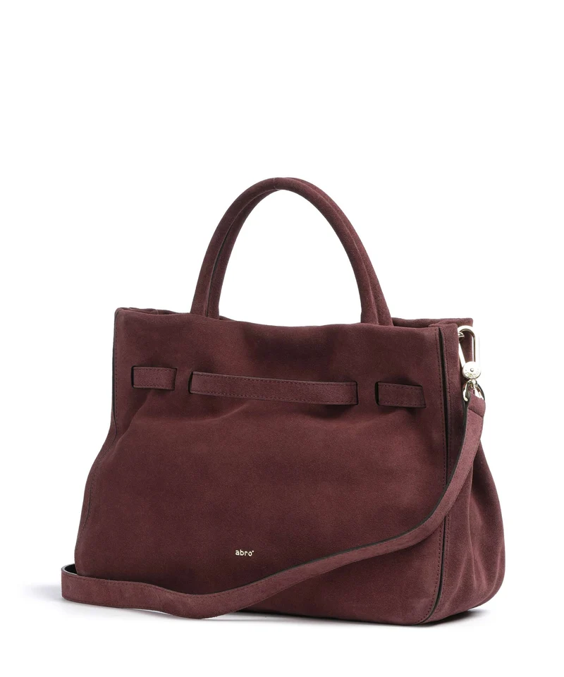 Abro Suede Jill Sac à main burgundy