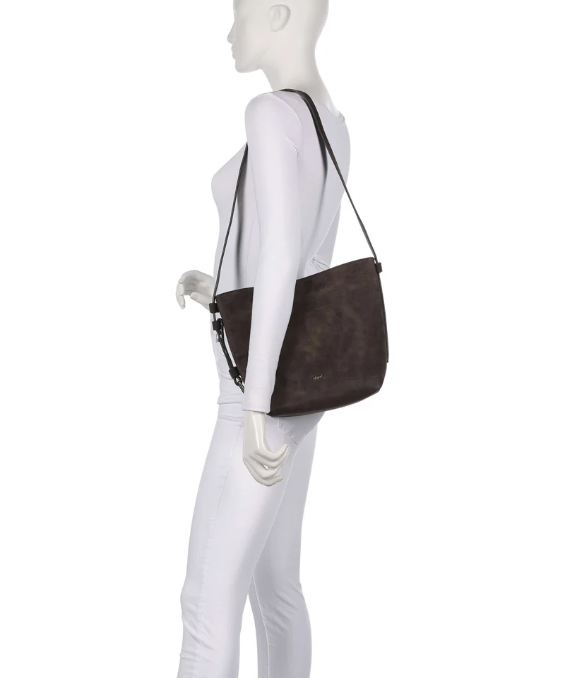 Abro Suede Cosmo Sac fourre-tout dark brown