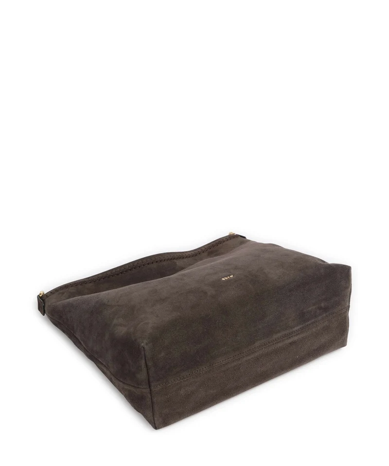 Abro Suede Signature Sac fourre-tout dark brown