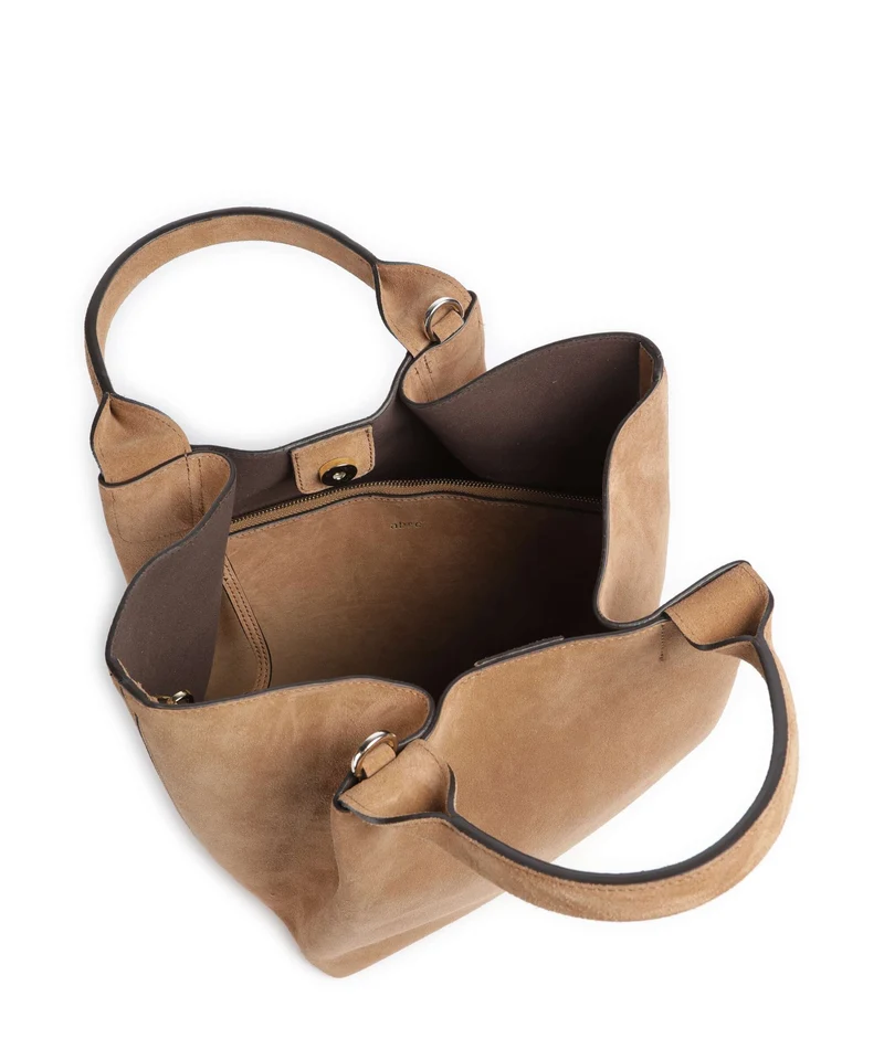 Abro Suede Essential Medium Sac à main cappuccino