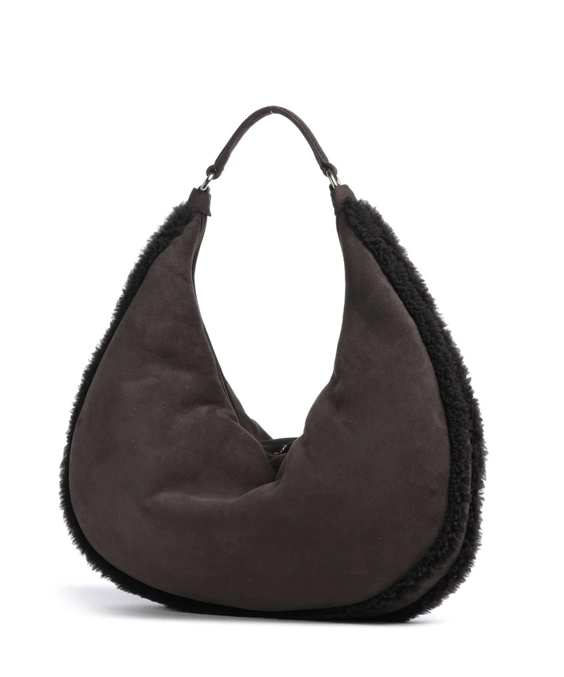 Abro Shearling Nana Big Sac fourre-tout dark brown