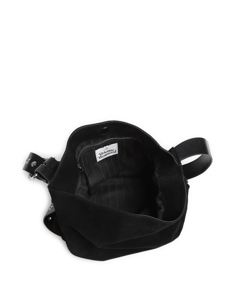 Vivienne Westwood Maxime Suede Medium Sac fourre-tout black