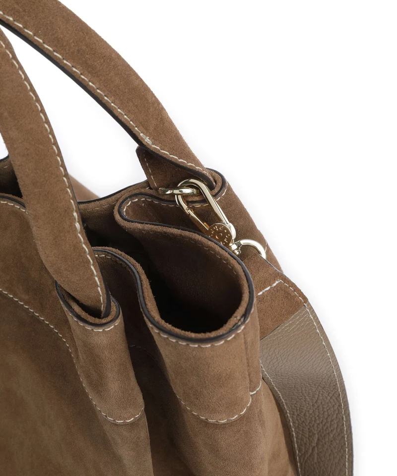 Abro Suede Essential Medium Sac à main khaki