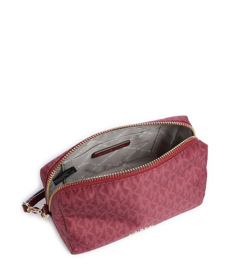 Michael Kors Zadie Small Sac à cosmétiques deep red