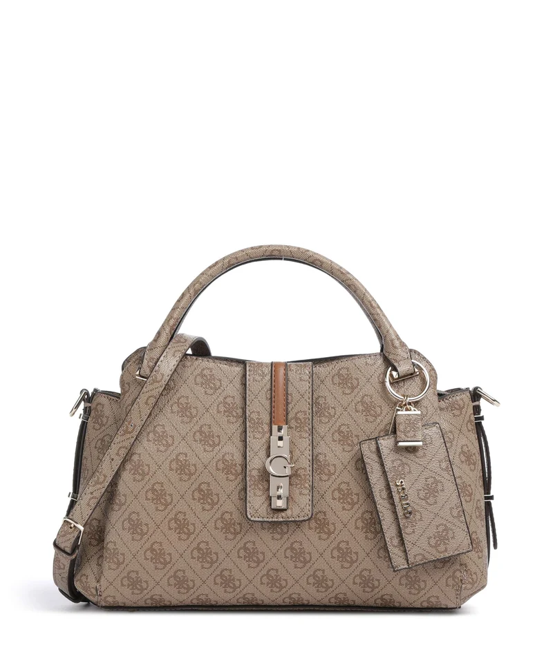 Guess Yvonne Girlfriend Logo Sac à main latte logo