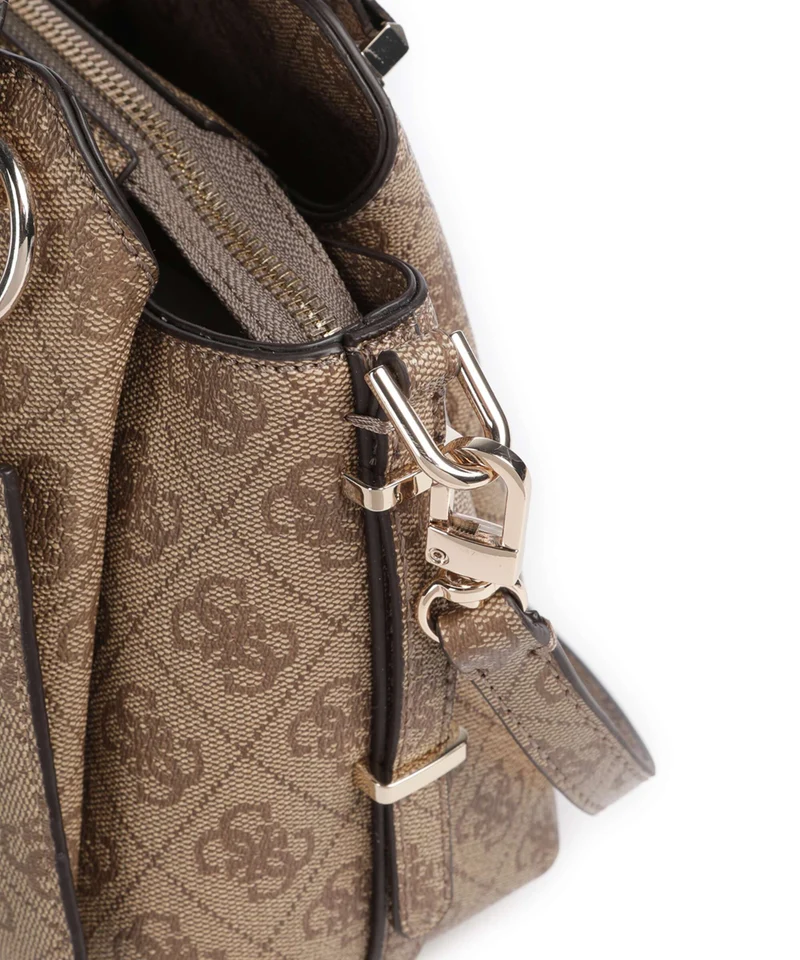 Guess Yvonne Girlfriend Logo Sac à main latte logo