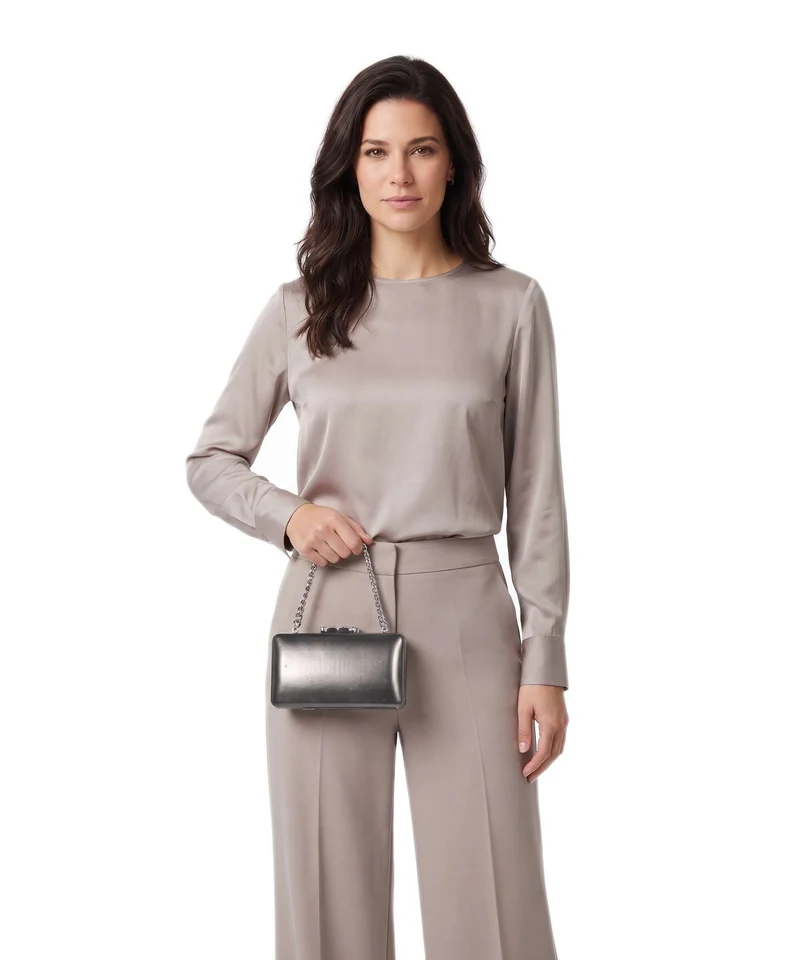 Lauren Ralph Lauren Franki Small Pochette dark pewter