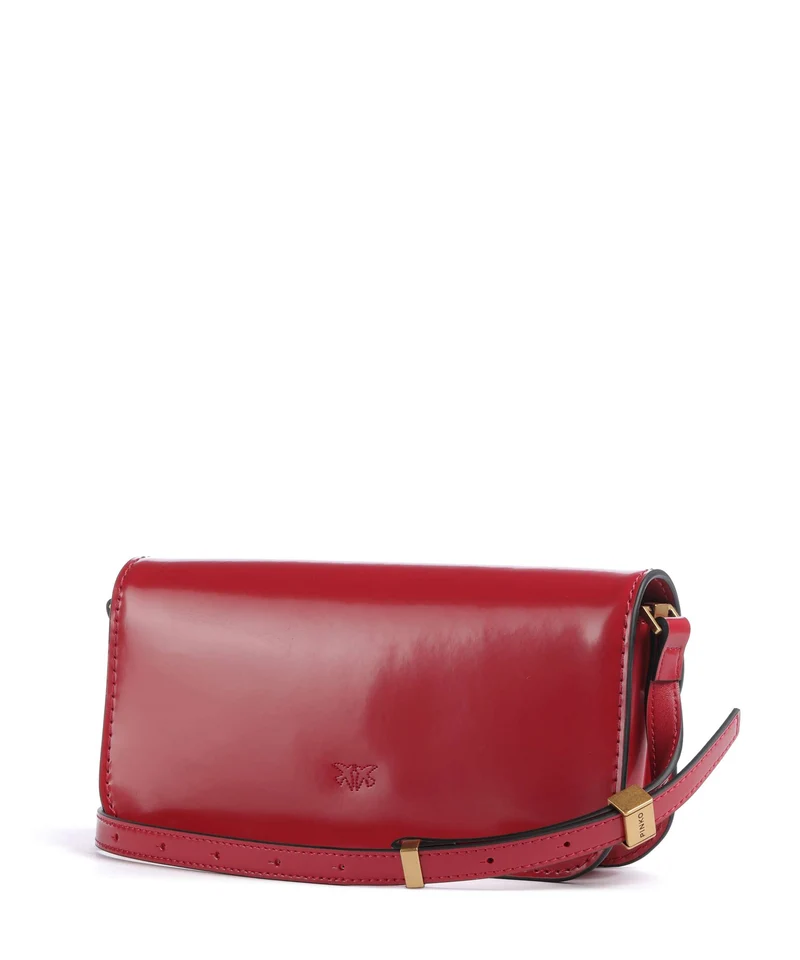 Pinko Love Box Horizontal Sac bandoulière rosso rio/antique gold