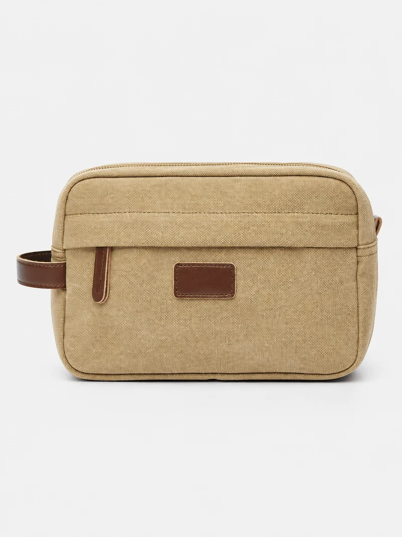 Trousse De Toilette De Voyage Homme En Toile Avec Poche
