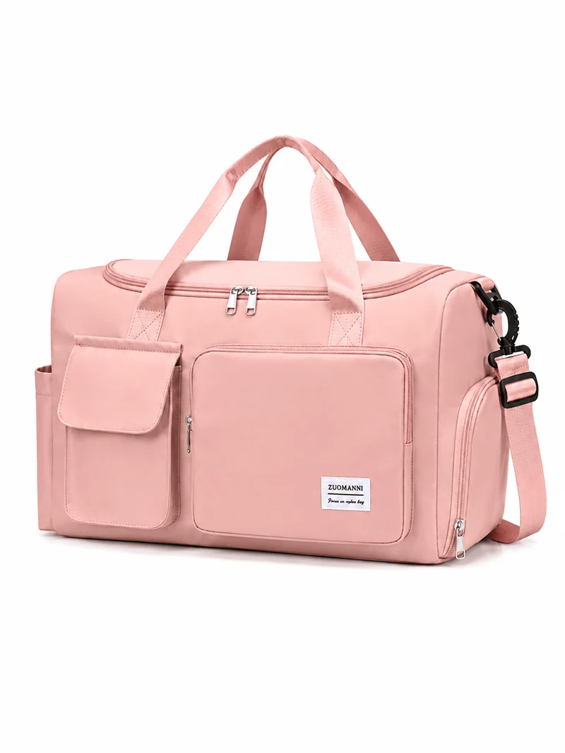 Sac polochon de voyage femme lilas 35 L avec compartiment à chaussures