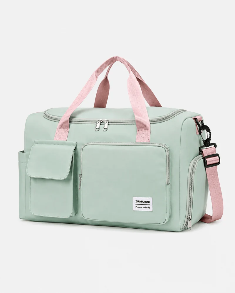 Sac polochon de voyage femme lilas 35 L avec compartiment à chaussures