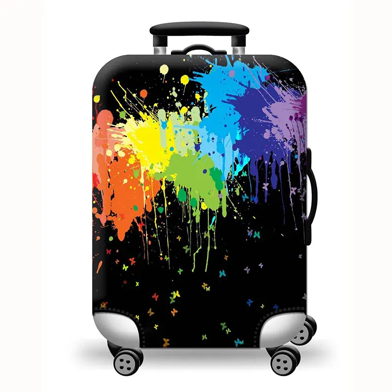 Housse de valise extensible imprimé voyage 18 à 32 pouces