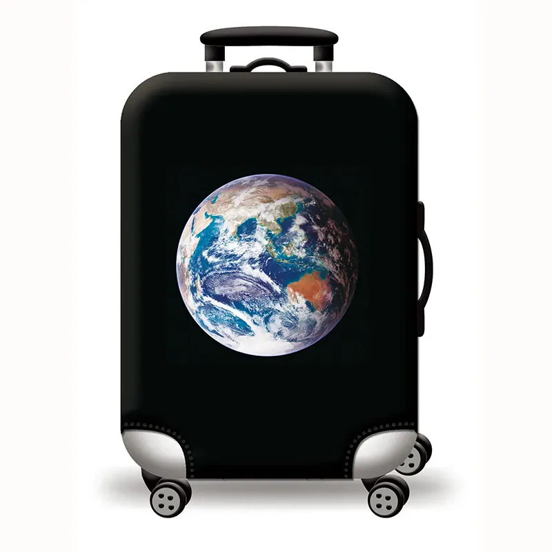 Housse de valise extensible imprimé voyage 18 à 32 pouces