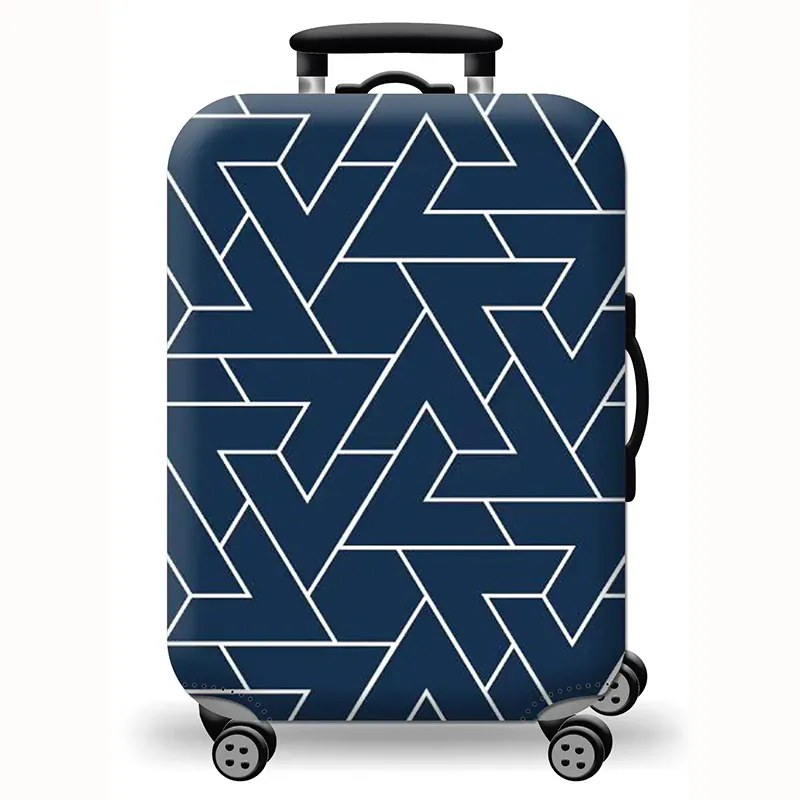 Housse de valise extensible imprimé voyage 18 à 32 pouces