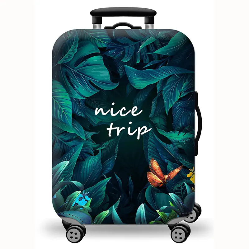 Housse de valise extensible imprimé voyage 18 à 32 pouces