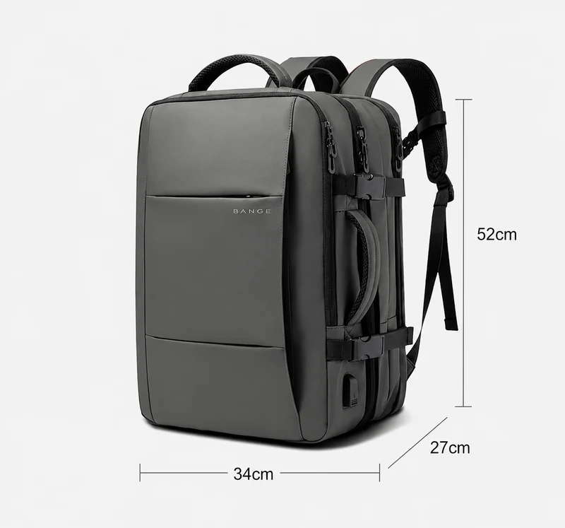 Sac À Dos Imperméable Homme Extensible Avec Port USB