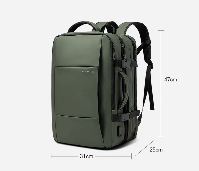 Sac À Dos Imperméable Homme Extensible Avec Port USB