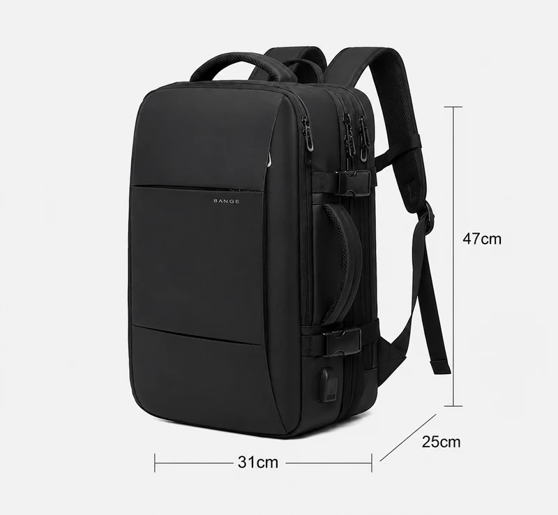 Sac À Dos Imperméable Homme Extensible Avec Port USB