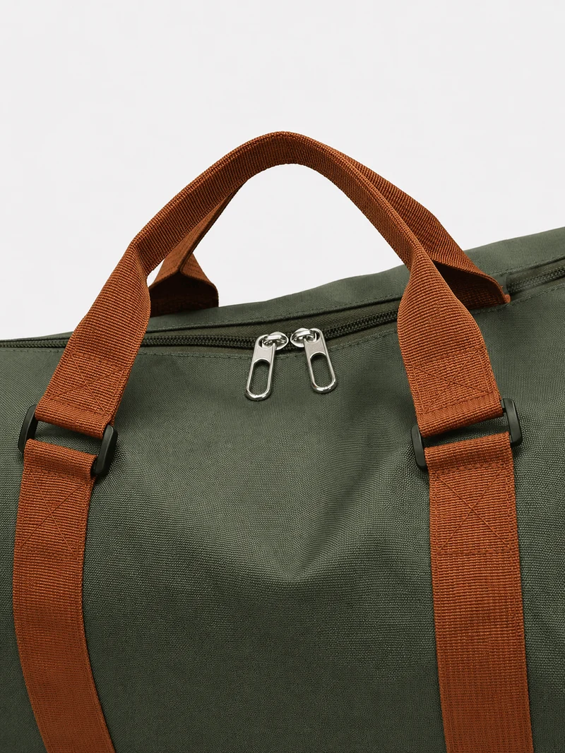 Sac polochon de sport en nylon avec poche à chaussures
