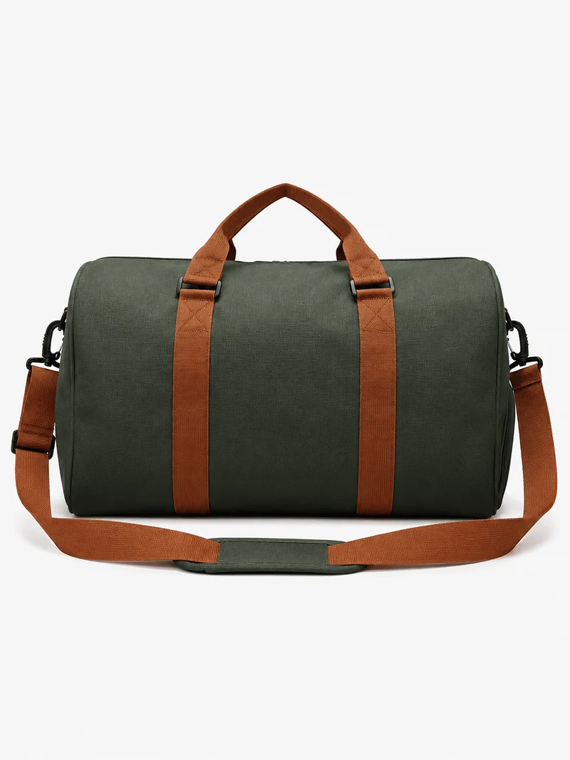 Sac polochon de sport en nylon avec poche à chaussures